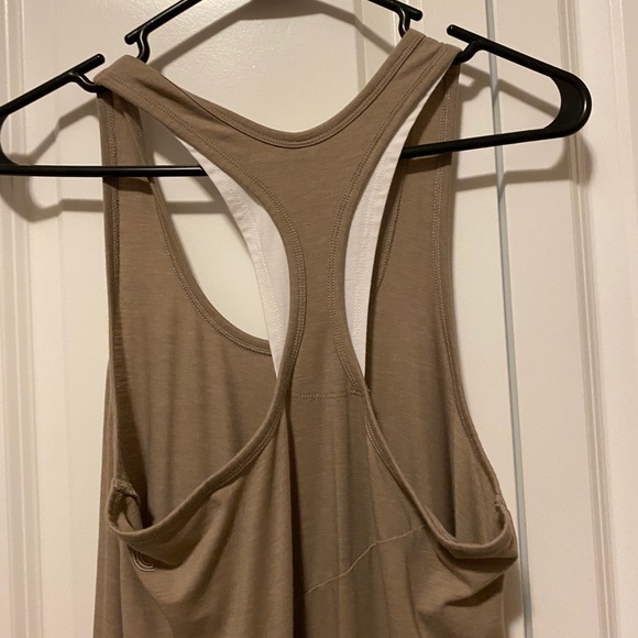Lole Maxi A-line Cotton Tank Dress Taupe - Picture 3 of 7